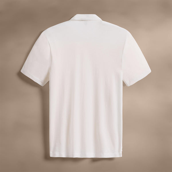 James Perse Brushed Lotus Polo White