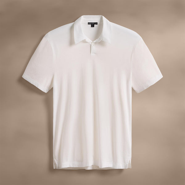 james perse Brushed Lotus Polo White