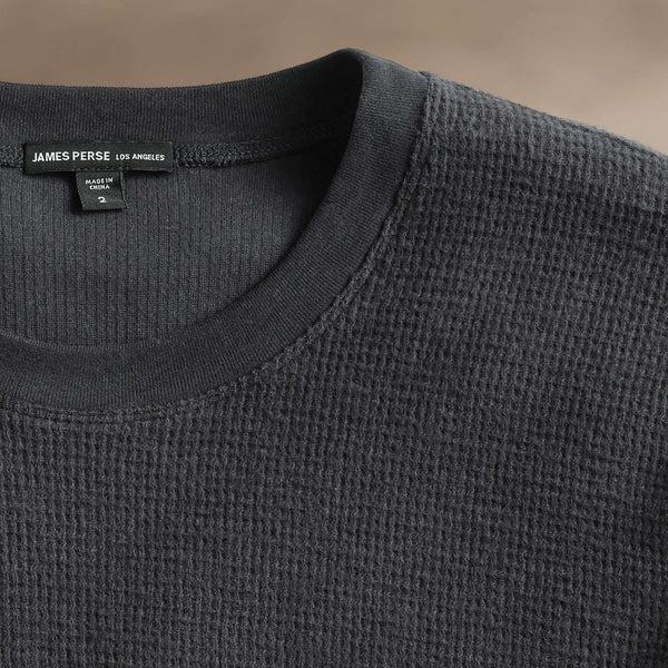 James Perse Brushed Thermal Crew Neck Magma