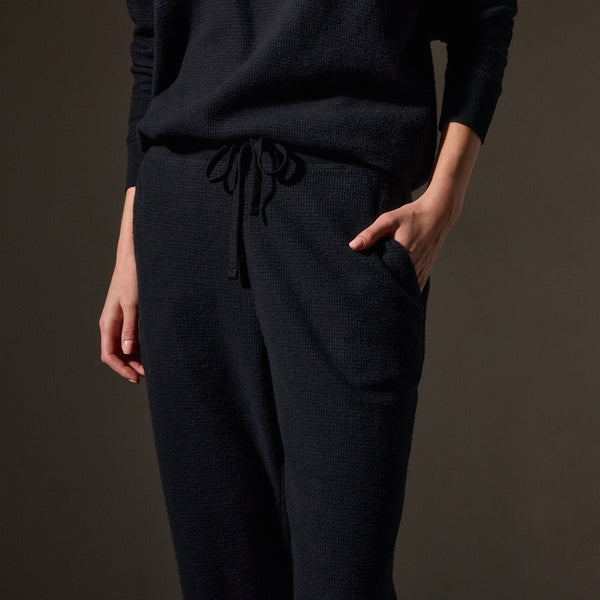 James Perse Brushed Thermal Sweat Pant Black