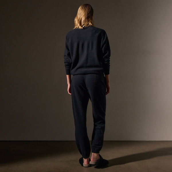 James Perse Brushed Thermal Sweat Pant Black