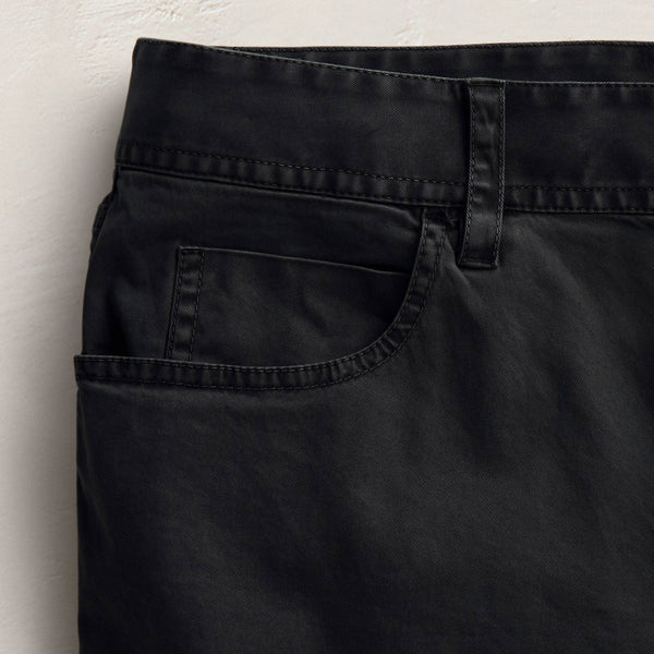 James Perse Brushed Twill 5 Pocket Pant Black