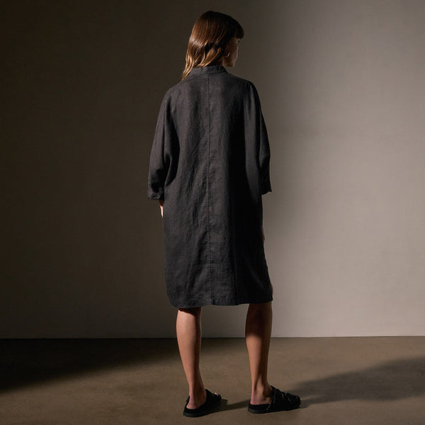 James Perse Cargo Pocket Swing Dress Black