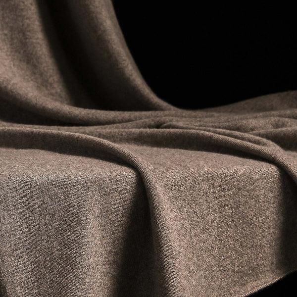 James Perse Cashmere Knit Blanket Taupe Melange