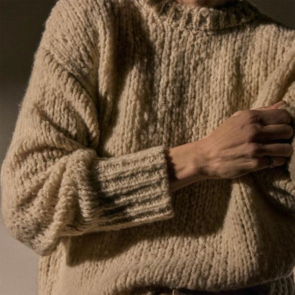 James Perse Cashmere Silk Crew Neck Biscotti