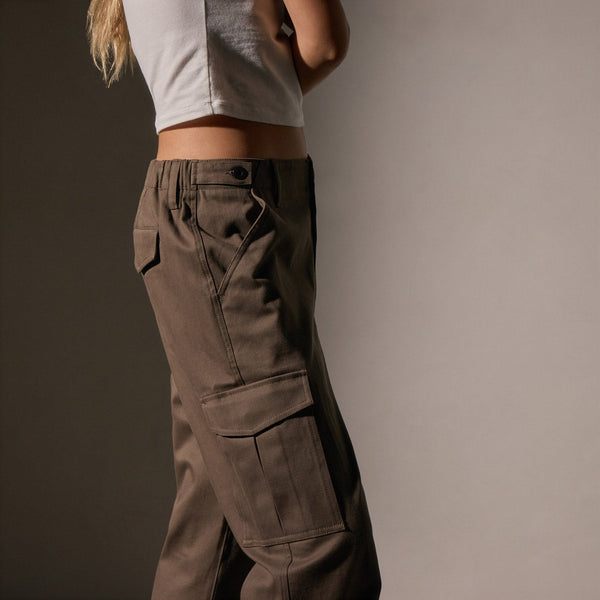 James Perse Cashmere Touch Cargo Pant Mushroom