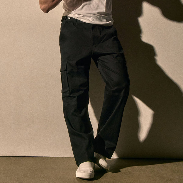 james perse Cashmere Touch Cotton Cargo Black