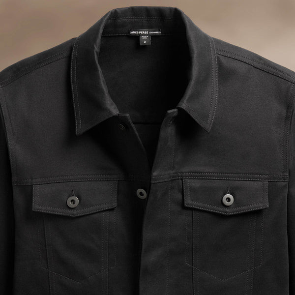 James Perse Cashmere Touch Cotton Jacket Black