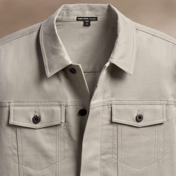 James Perse Cashmere Touch Cotton Jacket Light Tan