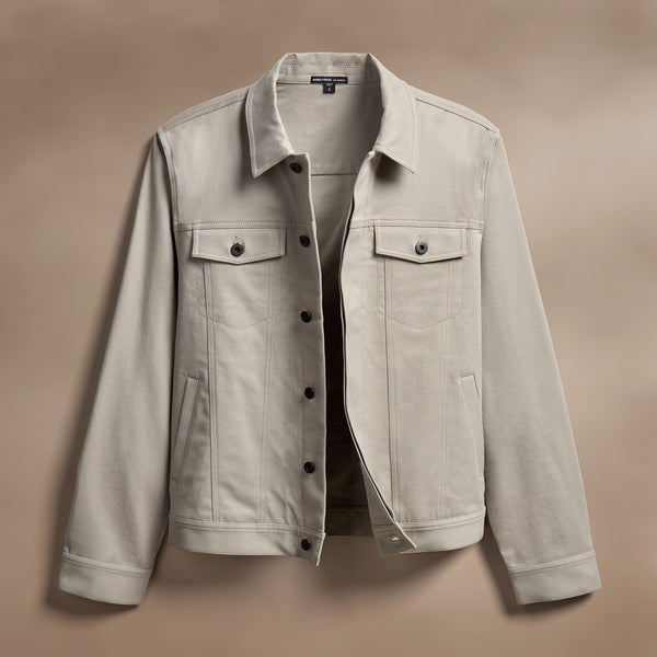 james perse Cashmere Touch Cotton Jacket Light Tan