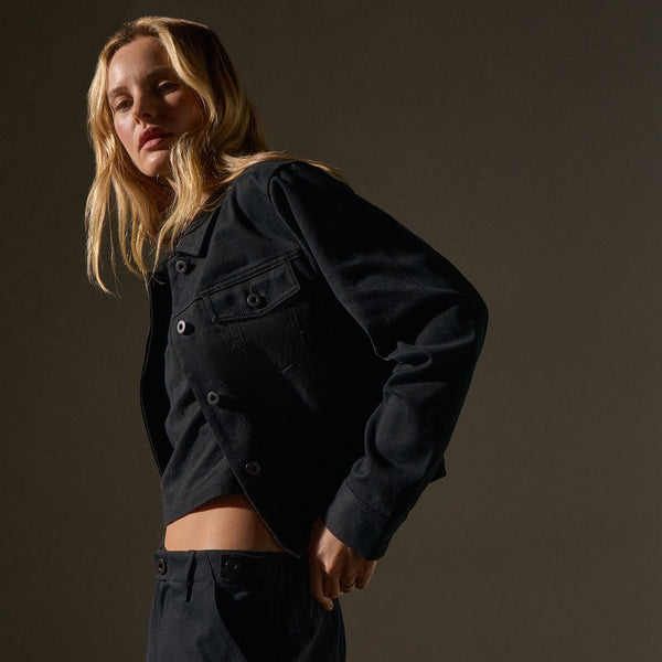 James Perse Cashmere Touch Jacket Black