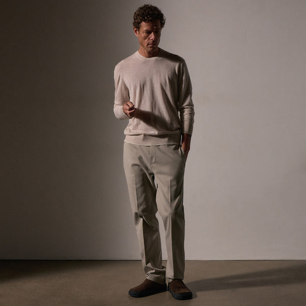 James Perse Cashmere Touch Twill Trouser Light Tan