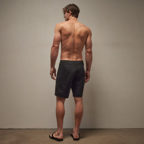 James Perse Checkered Boardshort Black/Black