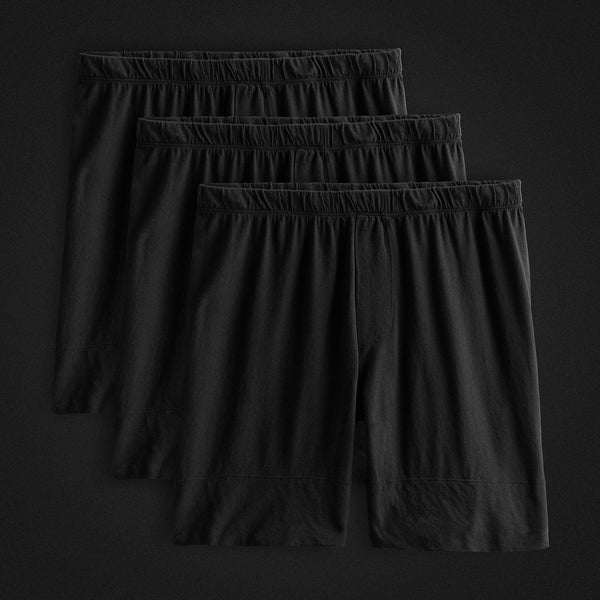 james perse Classic Boxer Short 3 Pack Black
