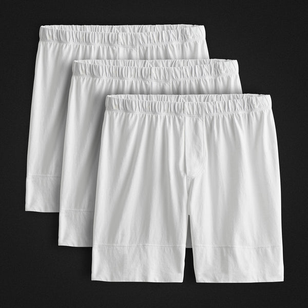 james perse Classic Boxer Short 3 Pack White