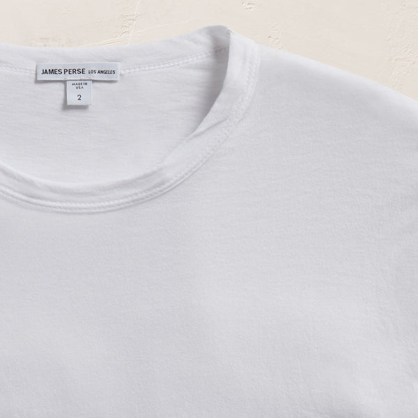 james Perse Clear Jersey Crew White