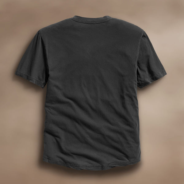 James Perse Clear Jersey V Neck Carbon Pigment