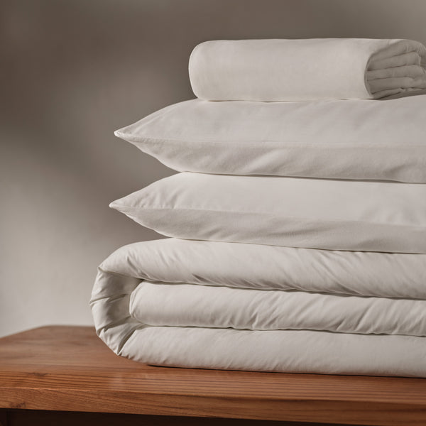 James Perse Cotton Bedding Set King White