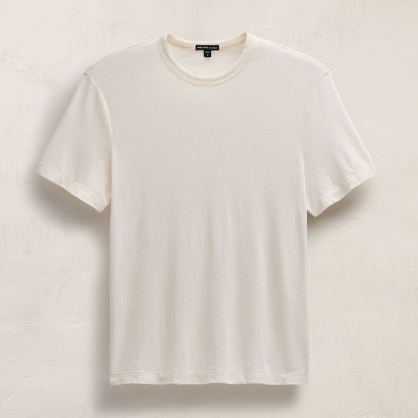 James Perse Cotton Cashmere Short Sleeve Tee White