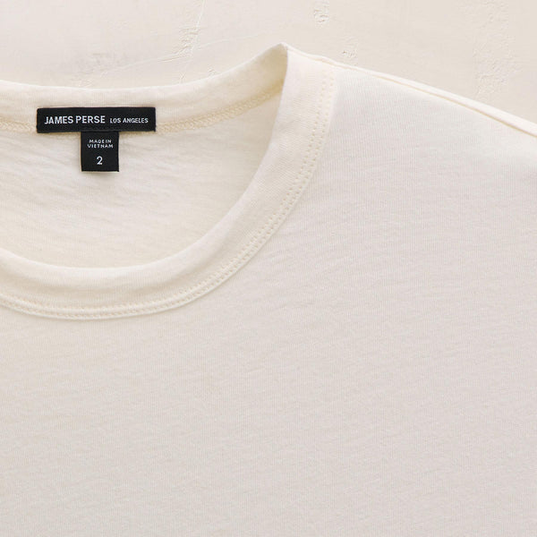James Perse Cotton Cashmere Short Sleeve Tee White