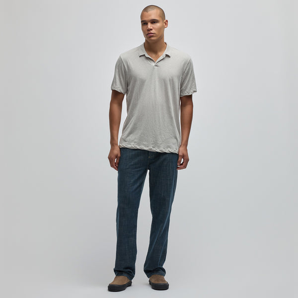 James Perse Cotton Jersey Polo Salt