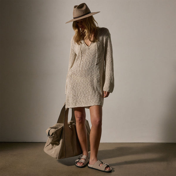 James Perse Cotton Linen Knit Tunic Natural