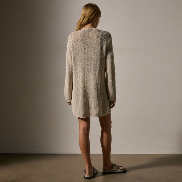 James Perse Cotton Linen Knit Tunic Natural