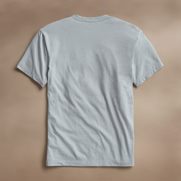 James Perse Cotton Linen Pocket Tee Grey Sky
