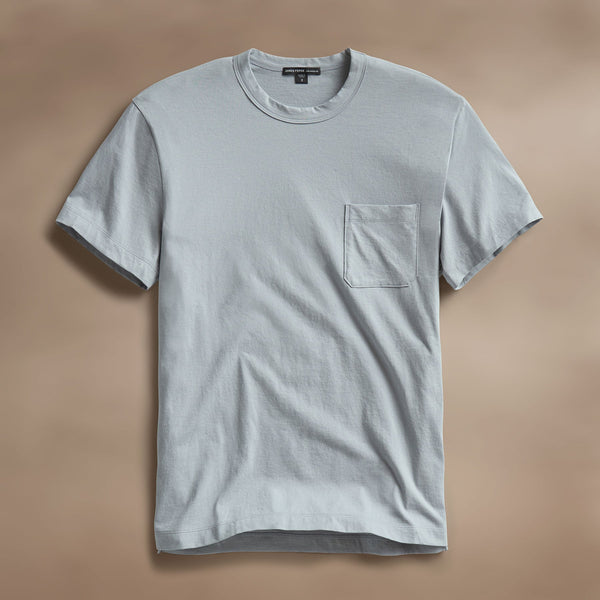james perse Cotton Linen Pocket Tee Grey Sky