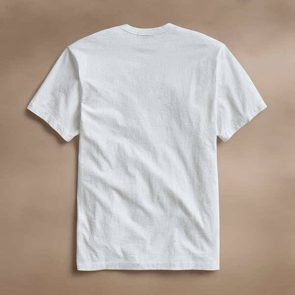 James Perse Cotton Linen Pocket Tee White
