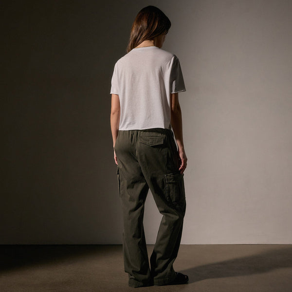 James Perse Cotton Linen Silk Tee Light Mist