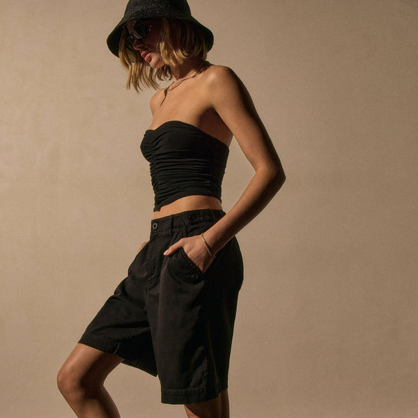 james perse Cotton Long Short Black Pigment