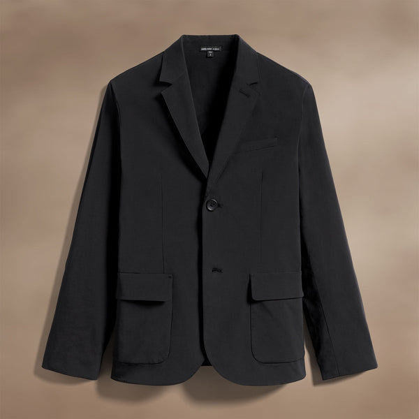 James Perse Cotton Poplin Blazer Black
