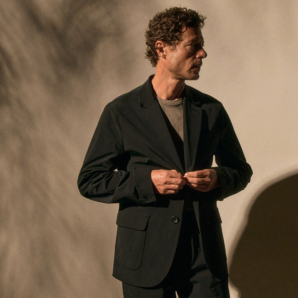 james perse Cotton Poplin Blazer Black