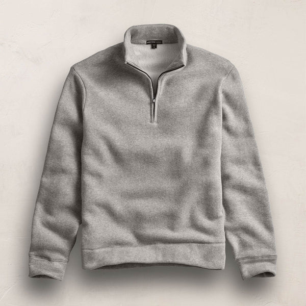 James Perse Cozy Half Zip Heather Grey