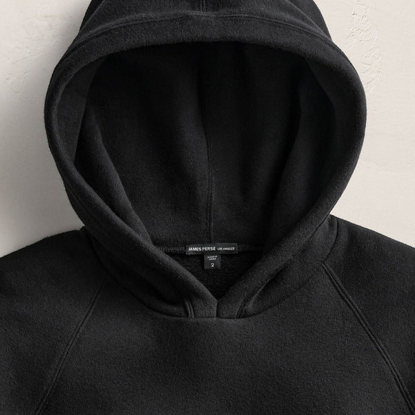 James Perse Cozy Hooded Sweatshirt Black