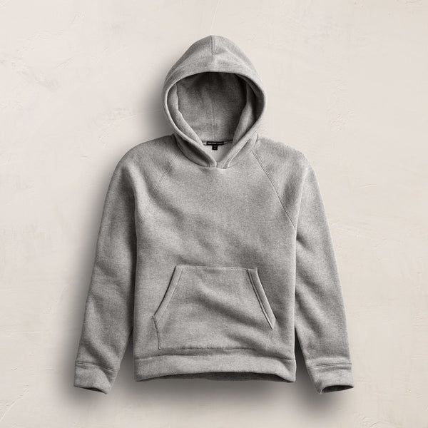 James Perse Cozy Hooded Sweatshirt Heather Grey