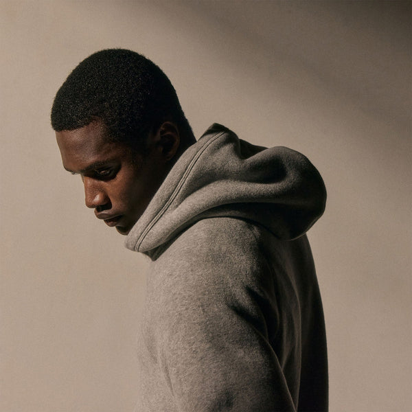 James Perse Cozy Hooded Sweatshirt Heather Grey