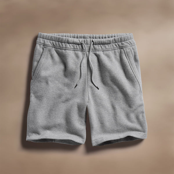 james perse Cozy Sweat Short Heather Grey