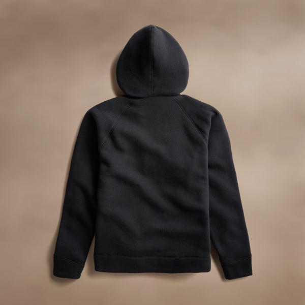James Perse Cozy Zip Up Hoodie Black