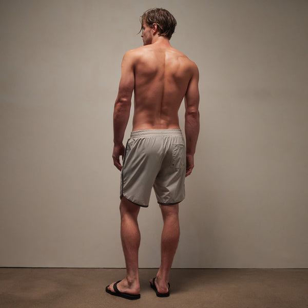 James Perse Curved Hem Boardshort Grout/Carbon