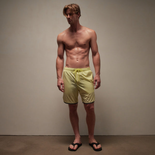 James Perse Curved Hem Boardshort Neon/Carbon