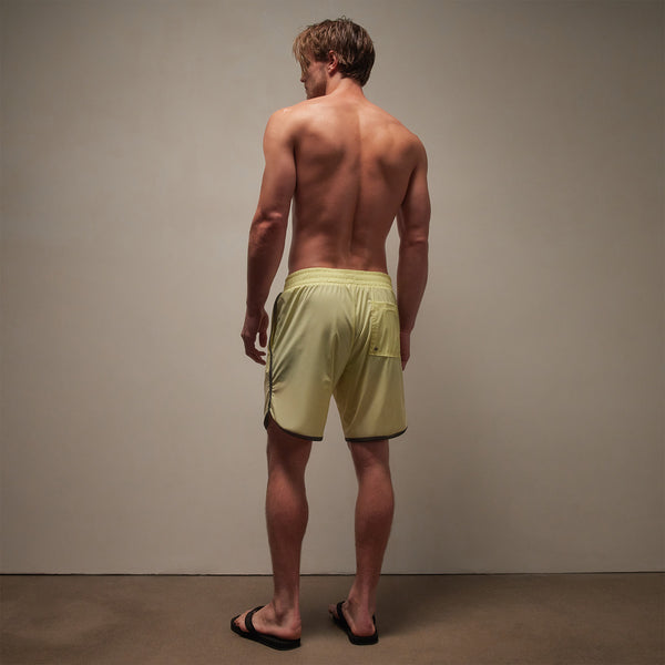 James Perse Curved Hem Boardshort Neon/Carbon