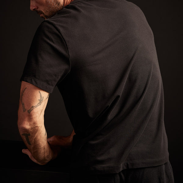 James Perse Elevated Lotus Jersey Lounge Tee Black