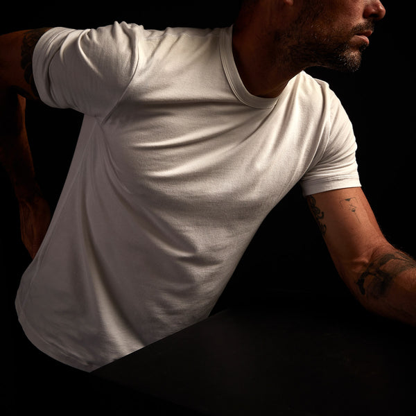 James Perse Elevated Lotus Jersey Lounge Tee White