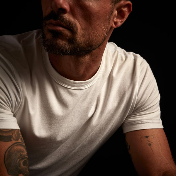 James Perse Elevated Lotus Jersey Lounge Tee White