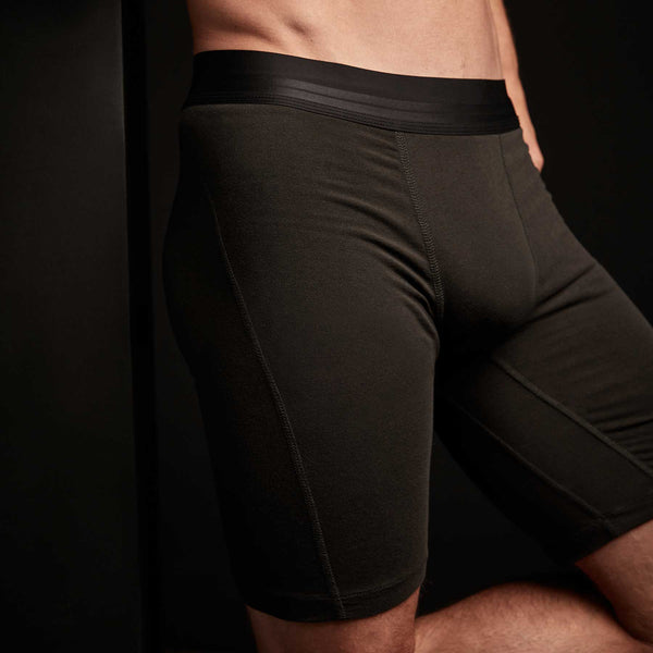 James Perse Elevated Lotus Sport Boxer Long Carbon