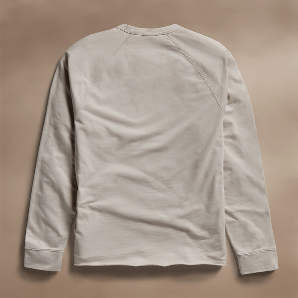 James Perse Fine French Terry Raglan Crew Salt