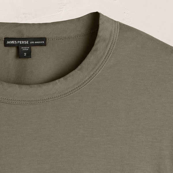 James Perse Heavy Luxe Jersey Crew Birch