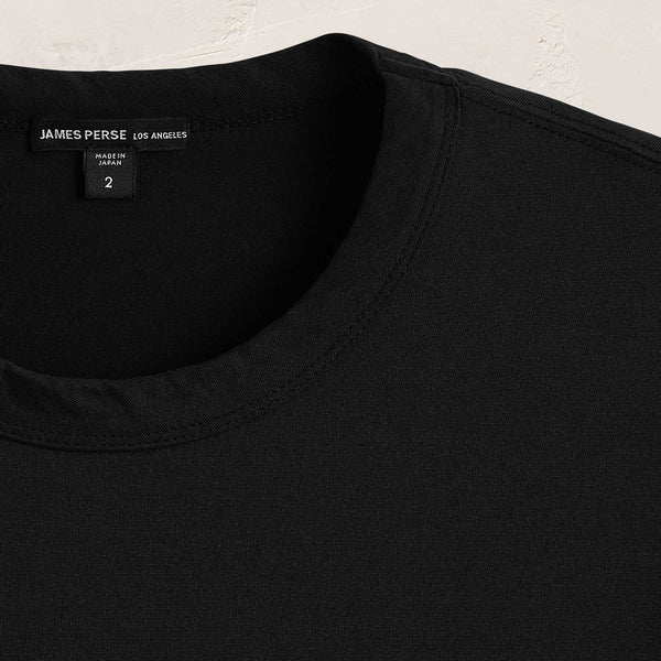 James Perse Heavy Luxe Jersey Crew Black